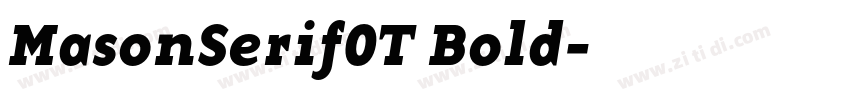 MasonSerifOT Bold字体转换